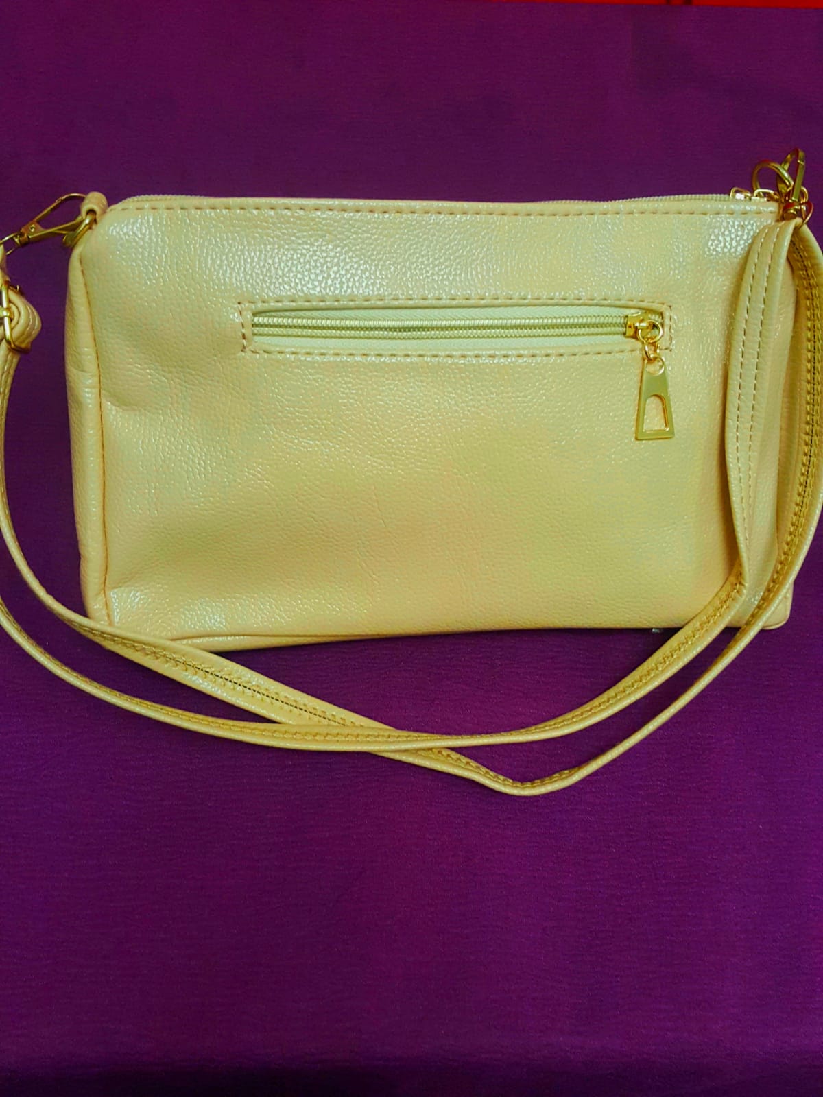 Women's Trendy sling/ shoulder  bag strap bag/ 4 zippers / casual wear  bag