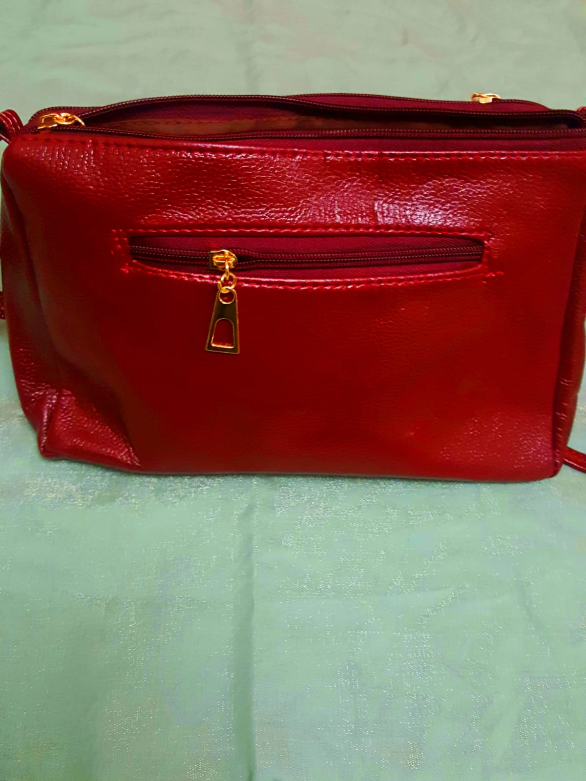 Women's Trendy sling/ shoulder  bag strap bag/ 4 zippers / casual wear  bag