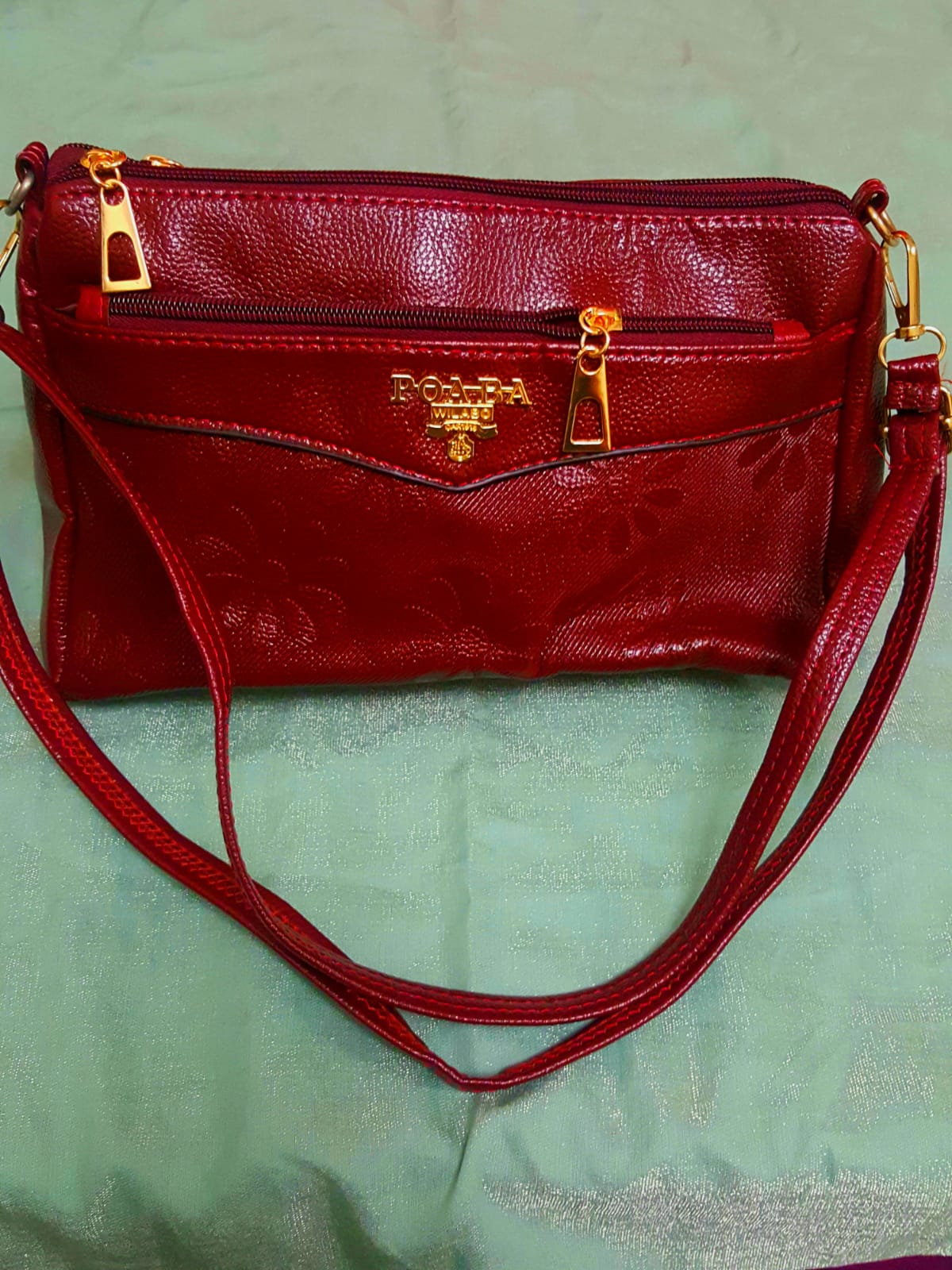 Women's Trendy sling/ shoulder  bag strap bag/ 4 zippers / casual wear  bag
