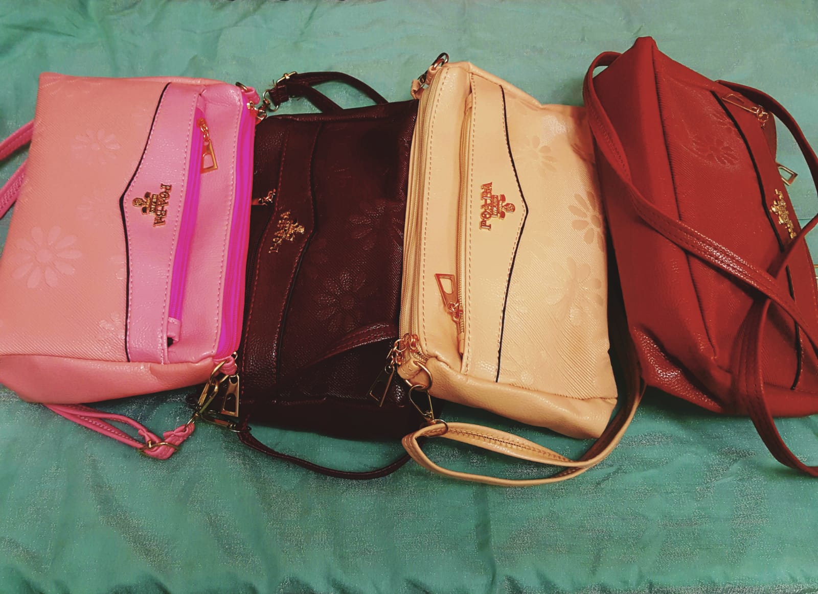 Women's Trendy sling/ shoulder  bag strap bag/ 4 zippers / casual wear  bag