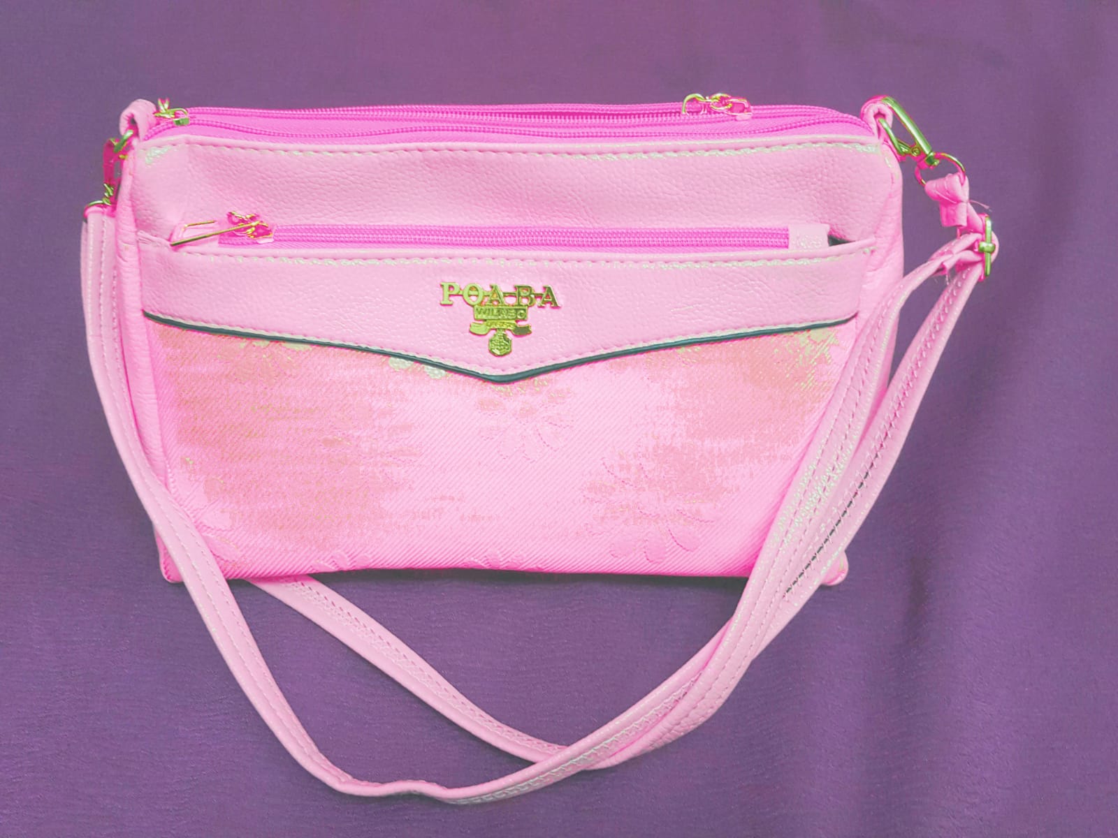 Women's Trendy sling/ shoulder  bag strap bag/ 4 zippers / casual wear  bag